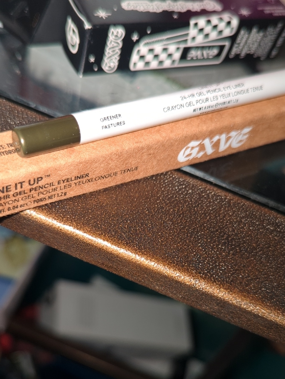 Gxve 24-Hr Gel Pencil Eyeliner in Greener Pastures (Olive Green)